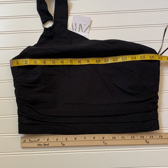Zara NWT linen blend crop top - Picture 4 of 9